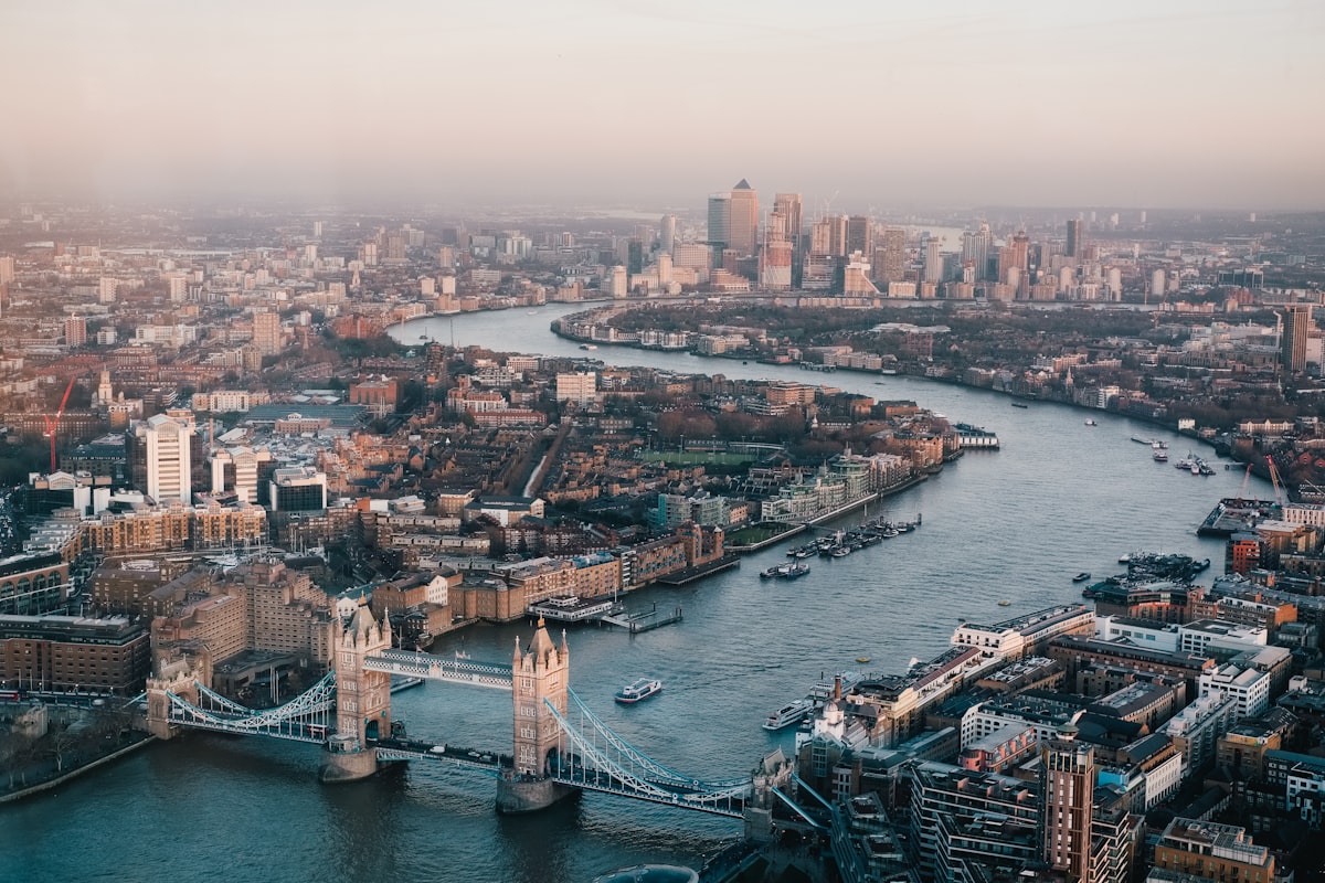 Elever på studietur i London ved Big Ben
